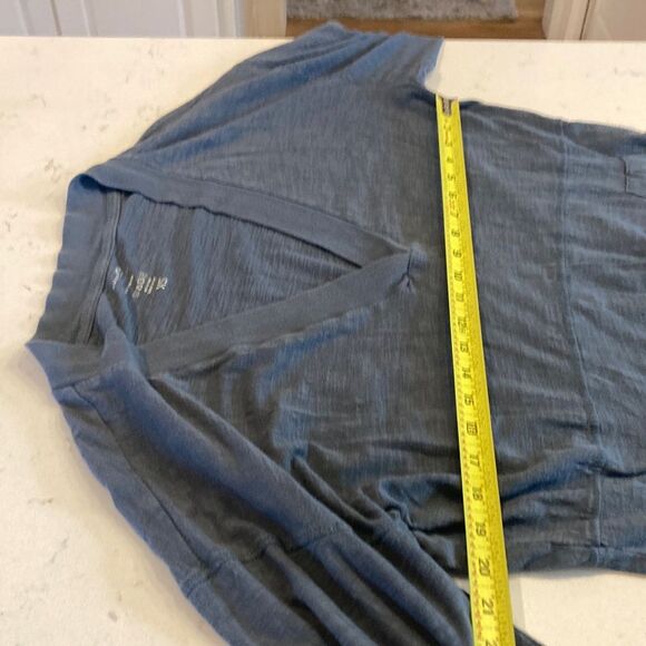 Natural Life Johnny Oversized 100% Cotton Muted Coastal Blue Relaxed Jumpsuit XS - Picture 7 of 9